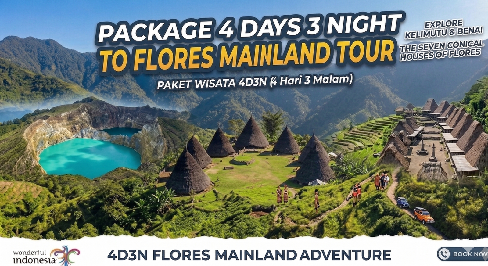 Package 4 Days 3 Night To Flores Mainland Tour
