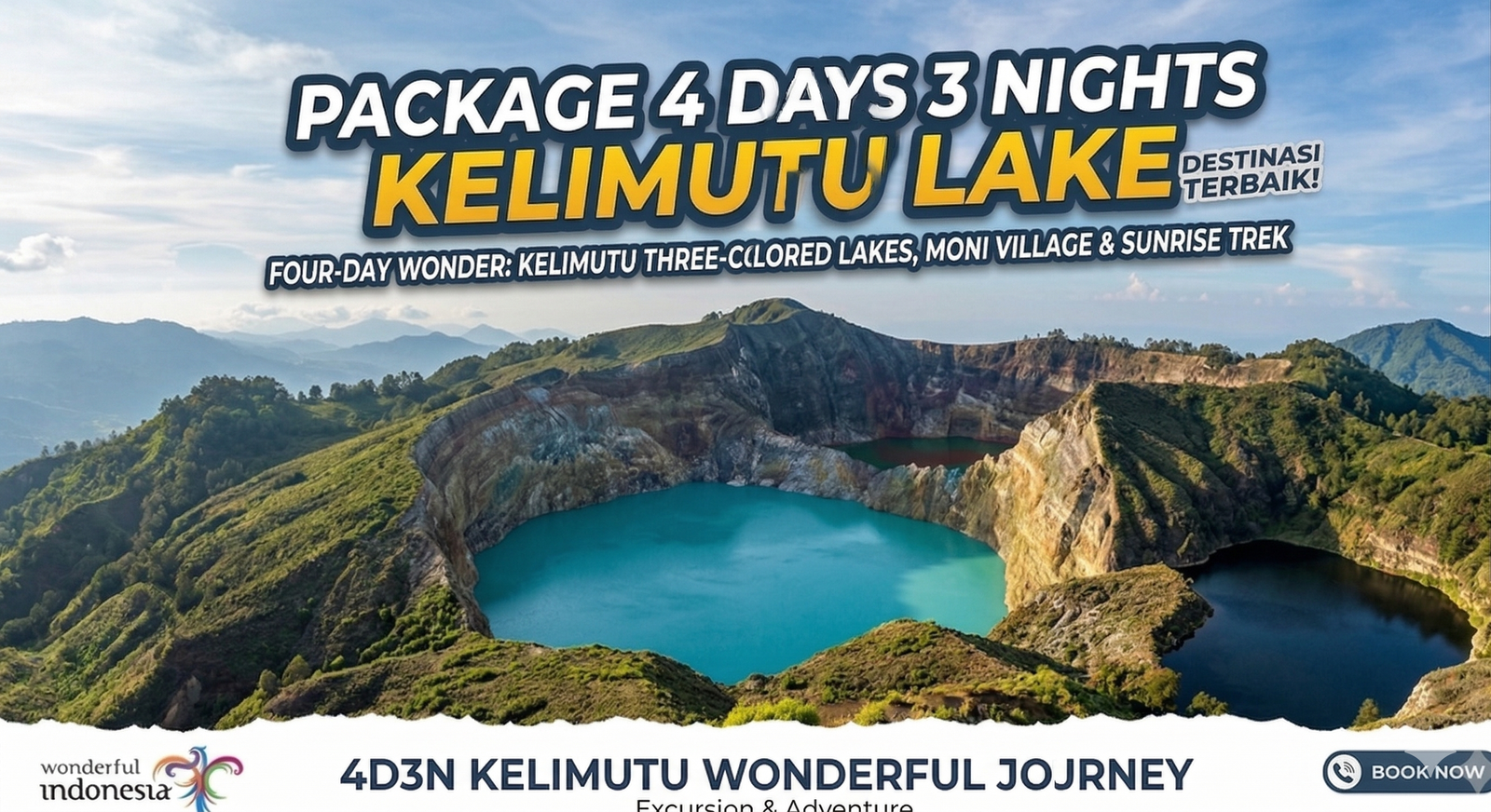 Package 4 Days 3 Nights To Kelimutu Lake